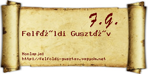 Felföldi Gusztáv névjegykártya